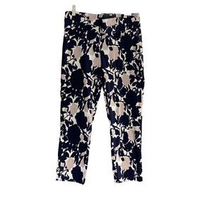 RAFAELLA Women’s  Pants, Size 6 Ankle‎ Skinny Cropped Blue, tan & white